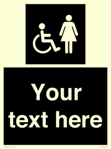 Custom information: black panel disabled and female